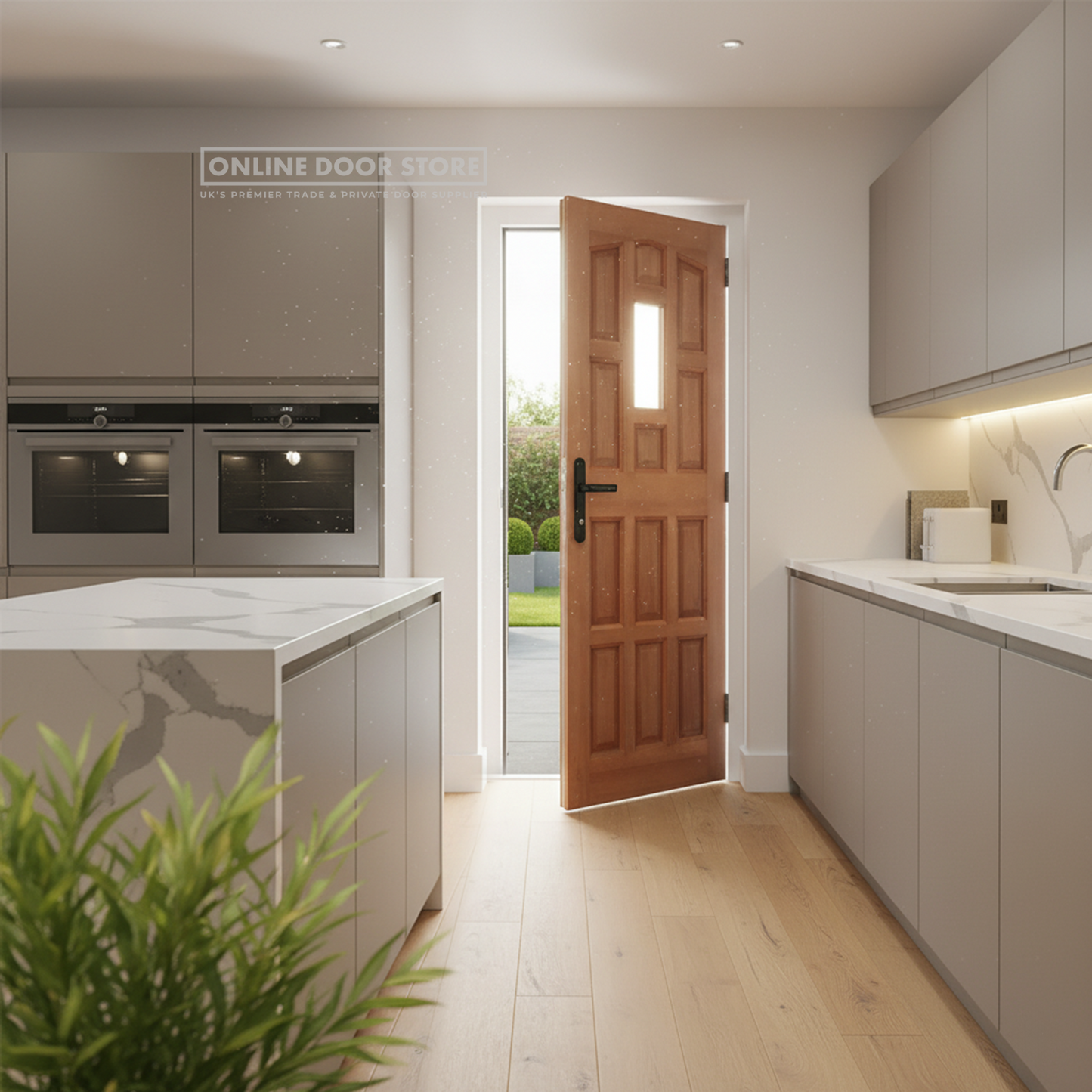 LPD Hardwood Elizabethan Dowelled Unglazed External Door