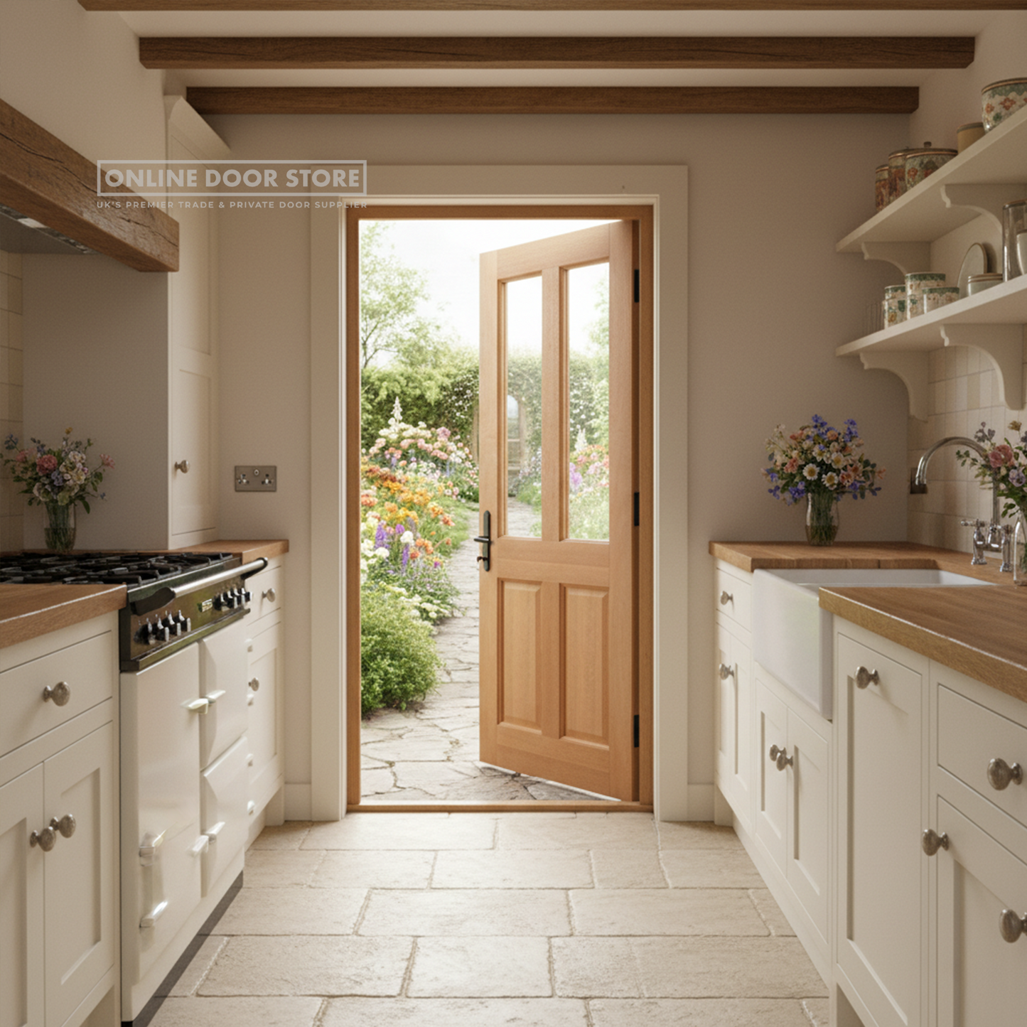 LPD Hardwood Malton 2L M&T Unglazed External Door