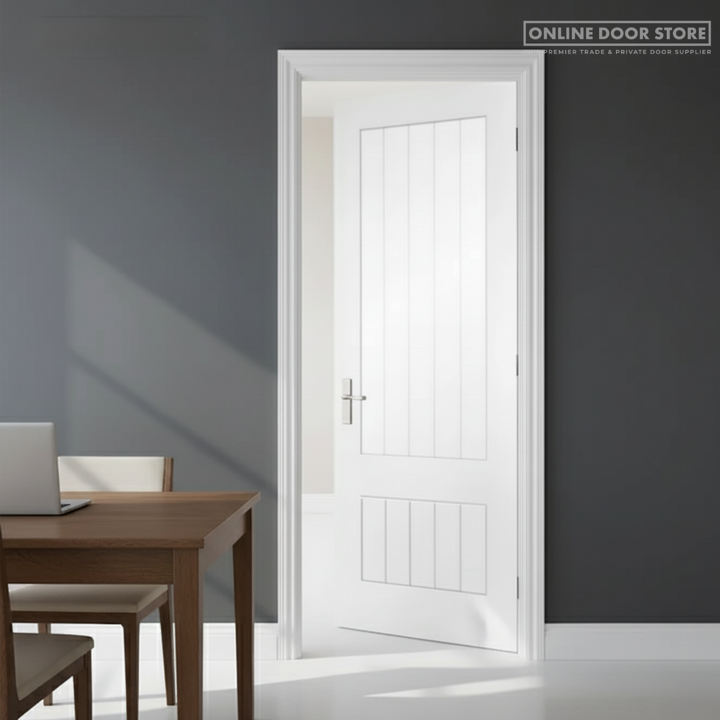 Aster White Primed Cottage 3/4 Internal Glazed Door