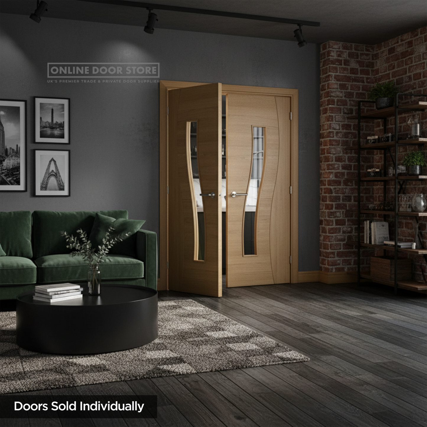 Deanta Cadiz Prefinished Oak Internal Glazed Door