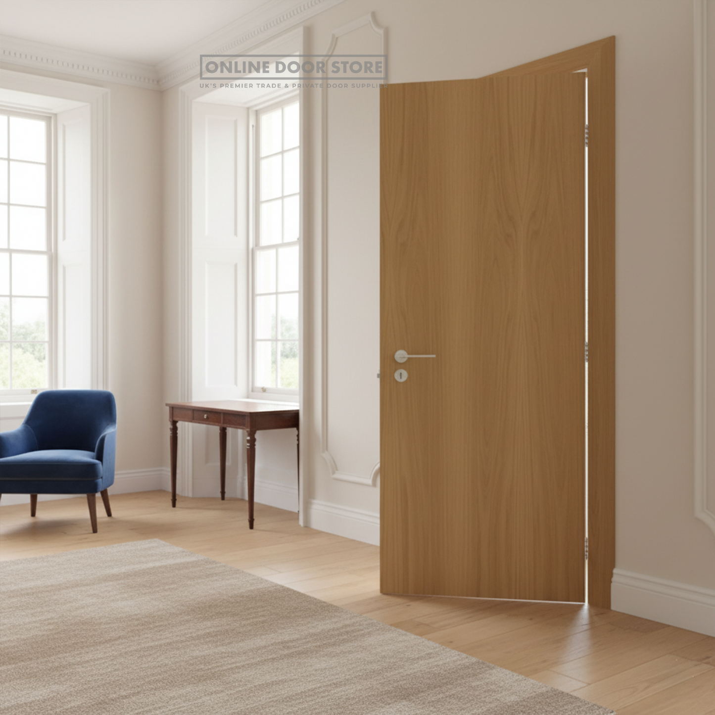 Deanta Flush Prefinished Oak Internal Door