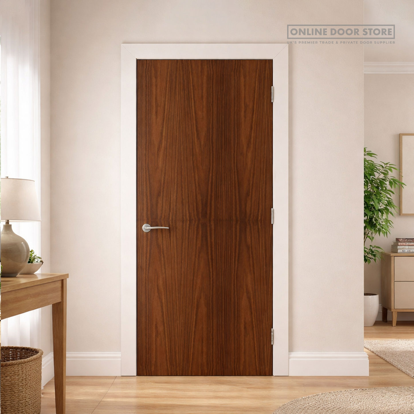 Deanta Flush Prefinished Walnut Internal Door