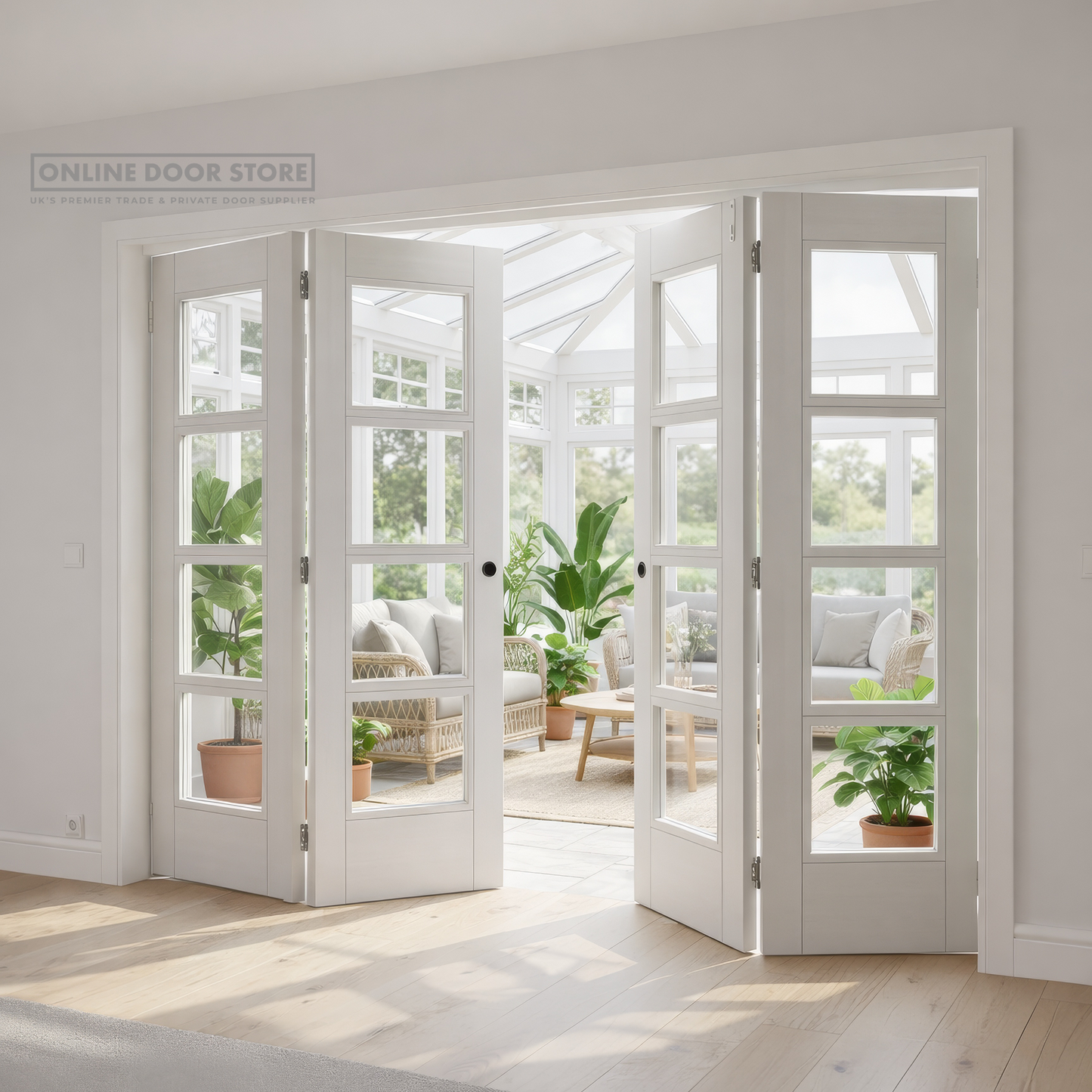 Deanta Montreal Light Grey Ash Internal Glazed Door