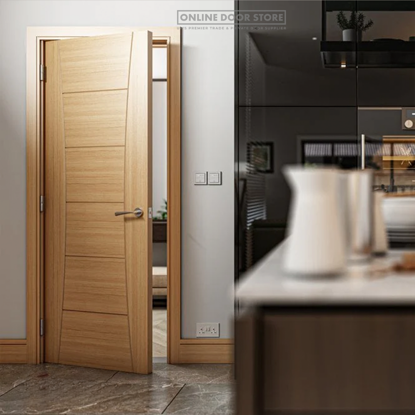 Deanta Pamplona Prefinished Oak Internal Door
