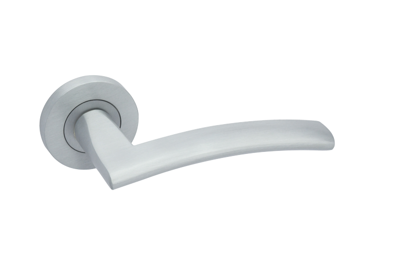 LPD Ironmongery Genoa Satin Chrome Tone Handle Hardware Pack