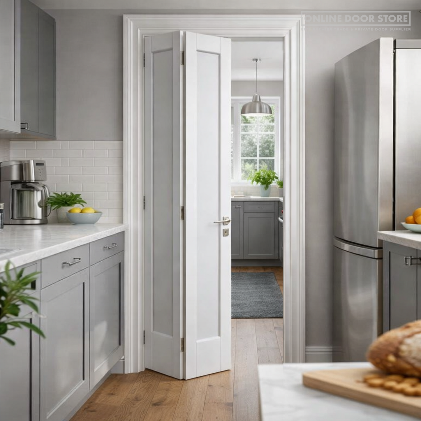 JB Kind Antigua White Bi-Fold Internal Door