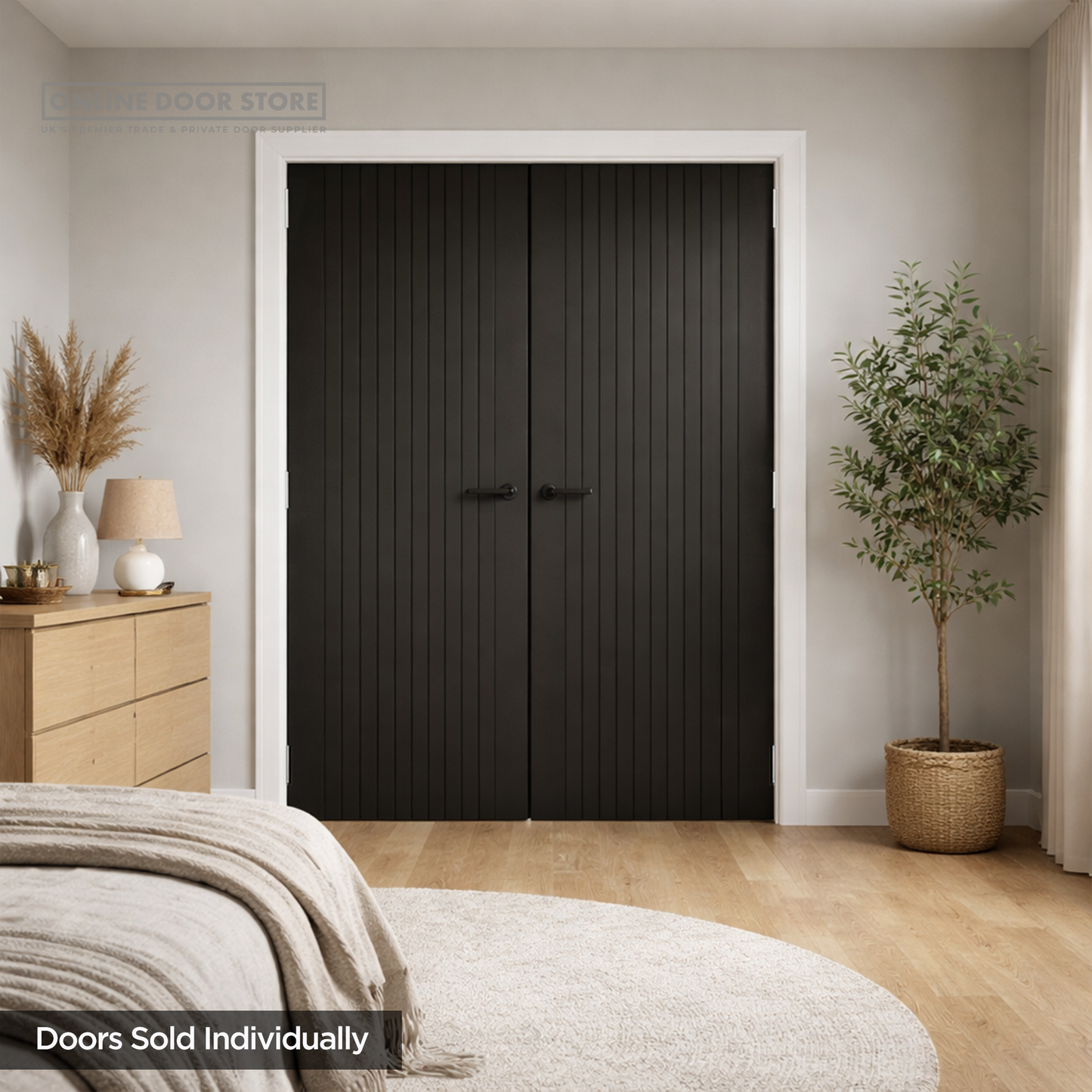 JB Kind Aria Black Laminated Internal Door