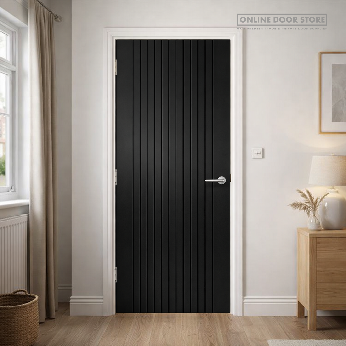 JB Kind Aria Black Laminated Internal FD30 Fire Door