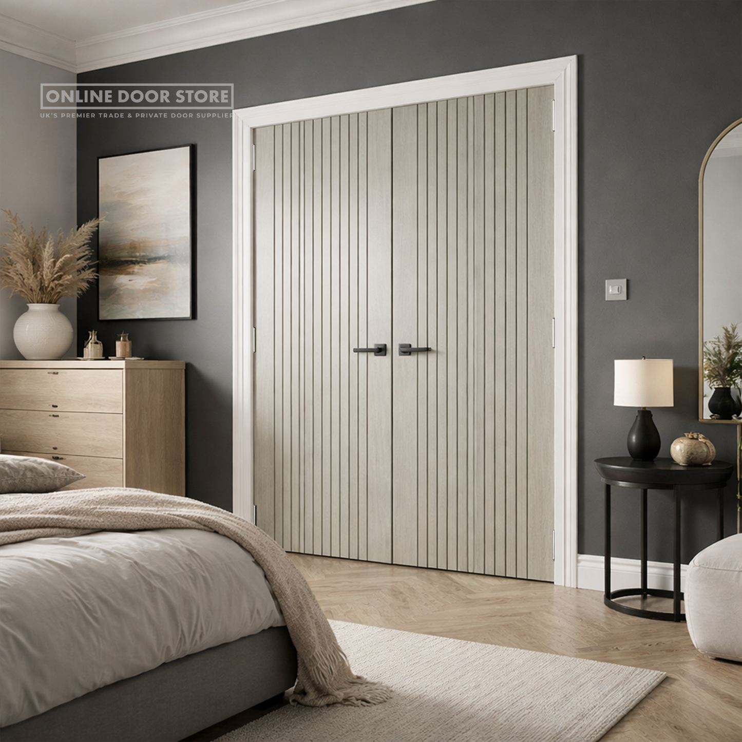 JB Kind Aria Grey Laminated Internal Door