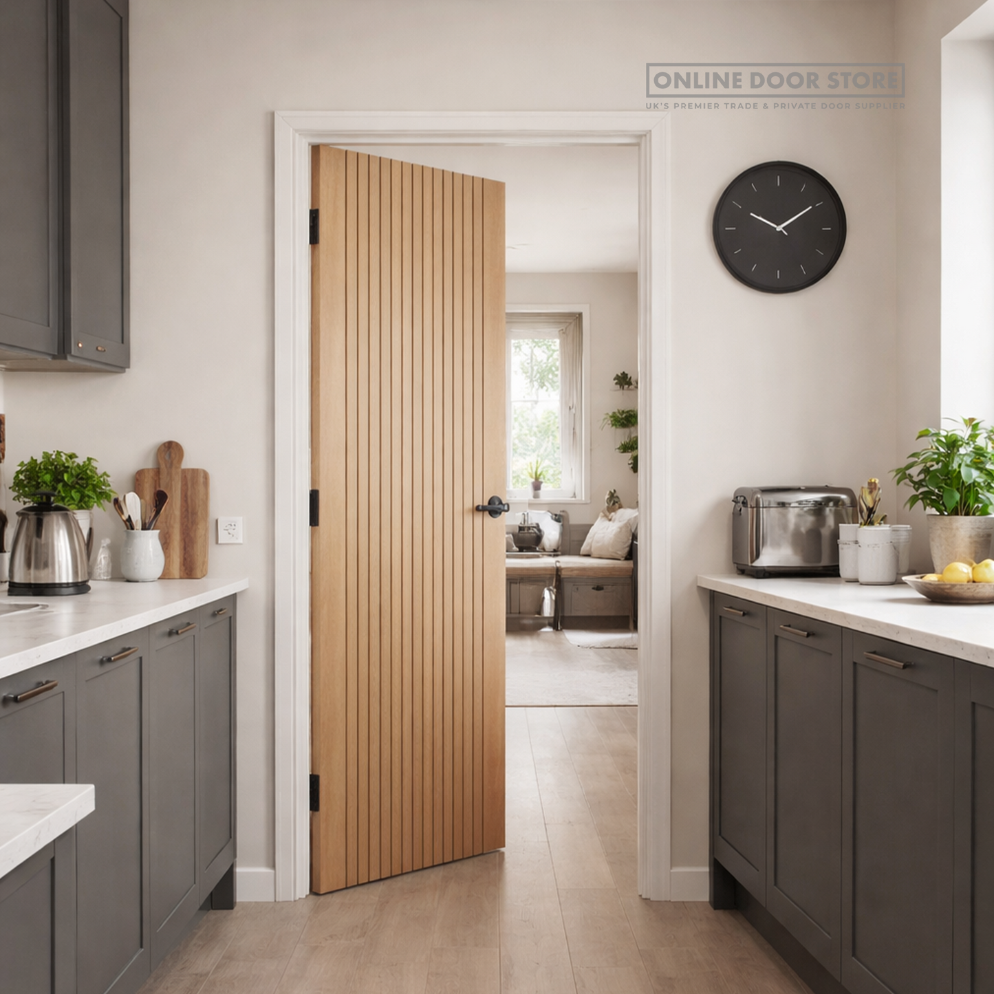 JB Kind Aria Oak Laminated Internal Door