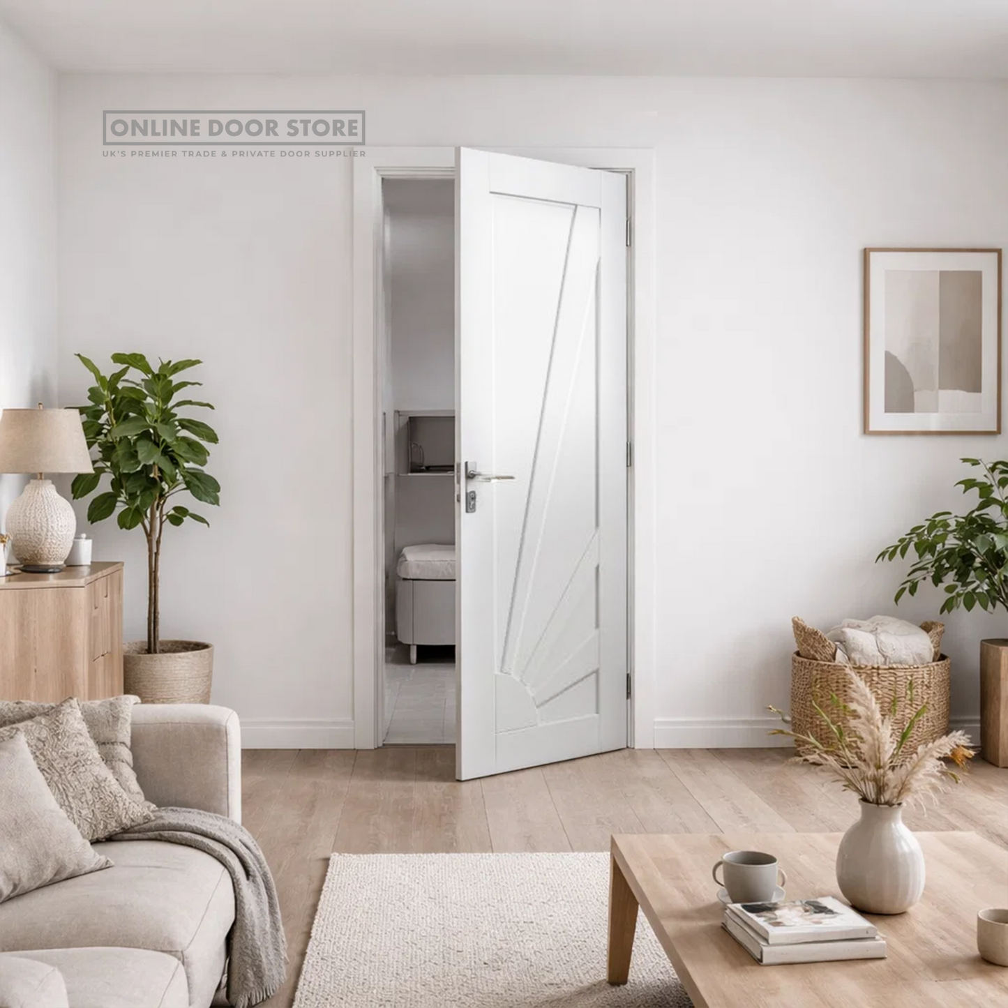 JB Kind Aurora White Primed Internal Door