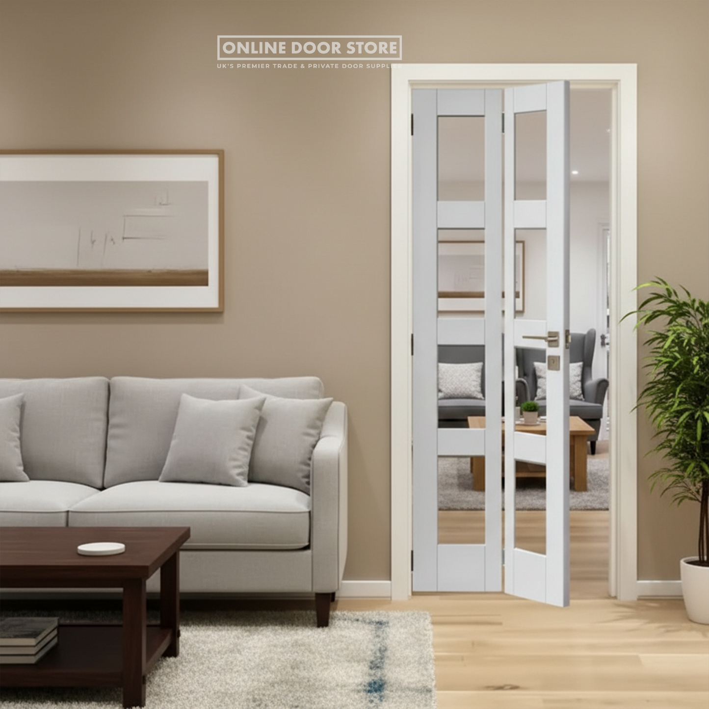 JB Kind Cayman White Bi-Fold Internal Door