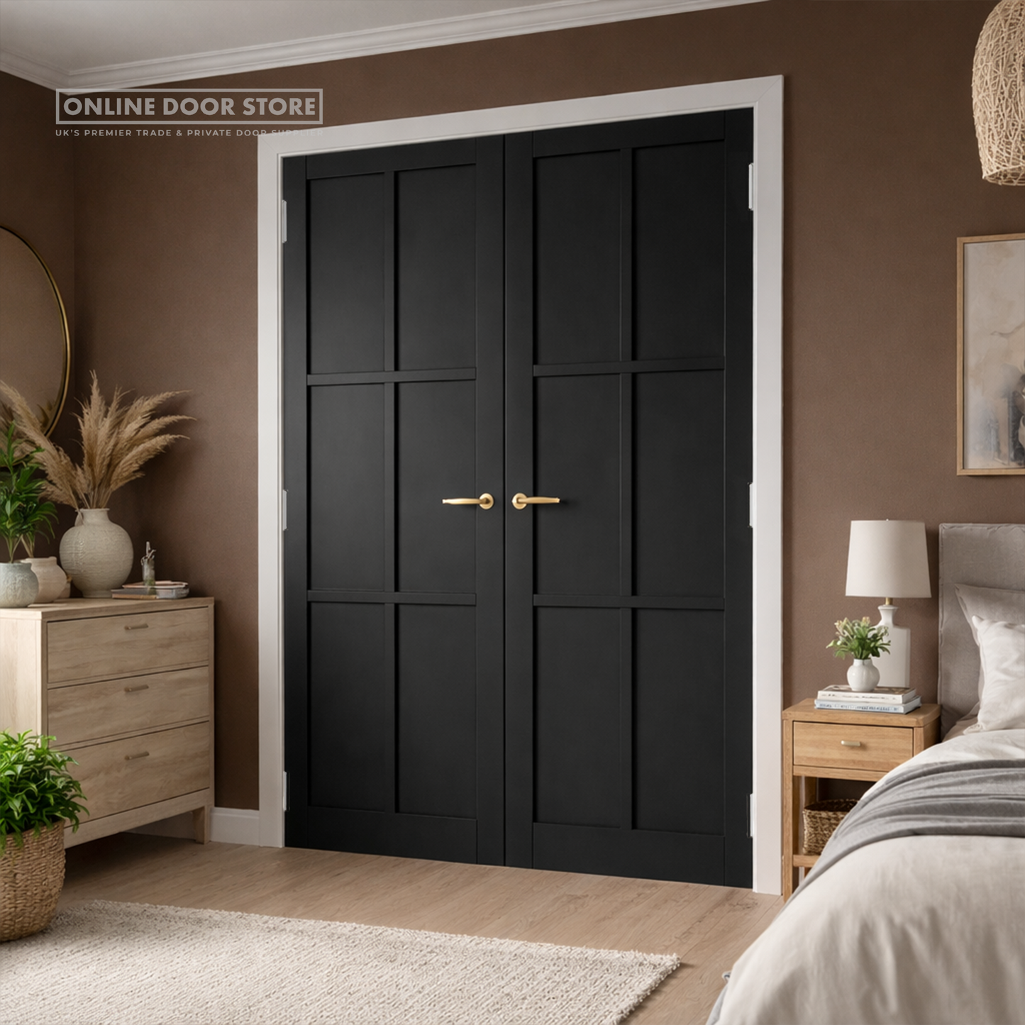 JB Kind Civic Black Internal Door