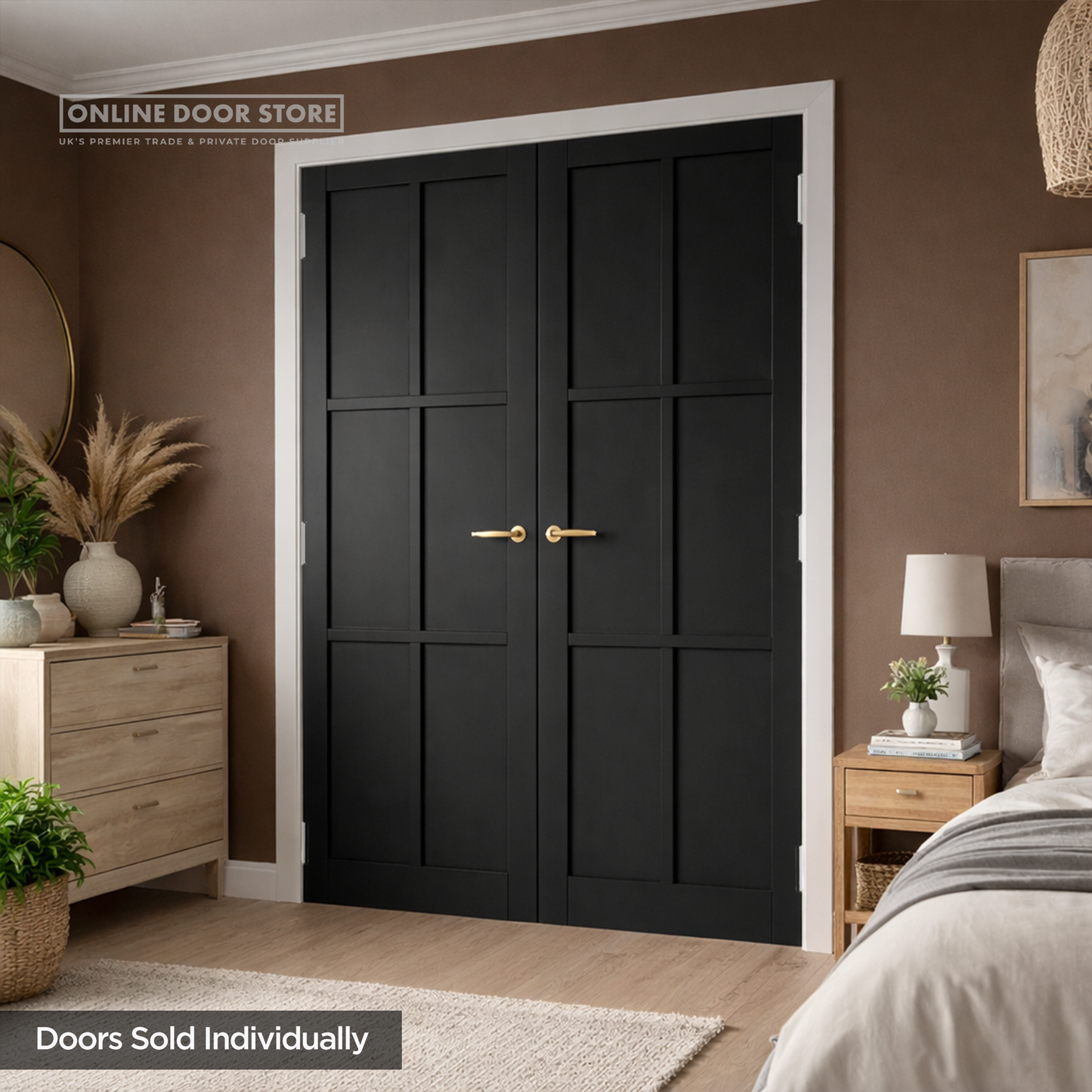 JB Kind Civic Black Internal Door