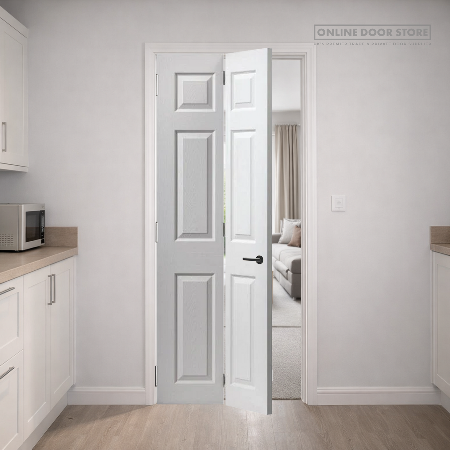 JB Kind Colonist Grained Bi-Fold Internal Door