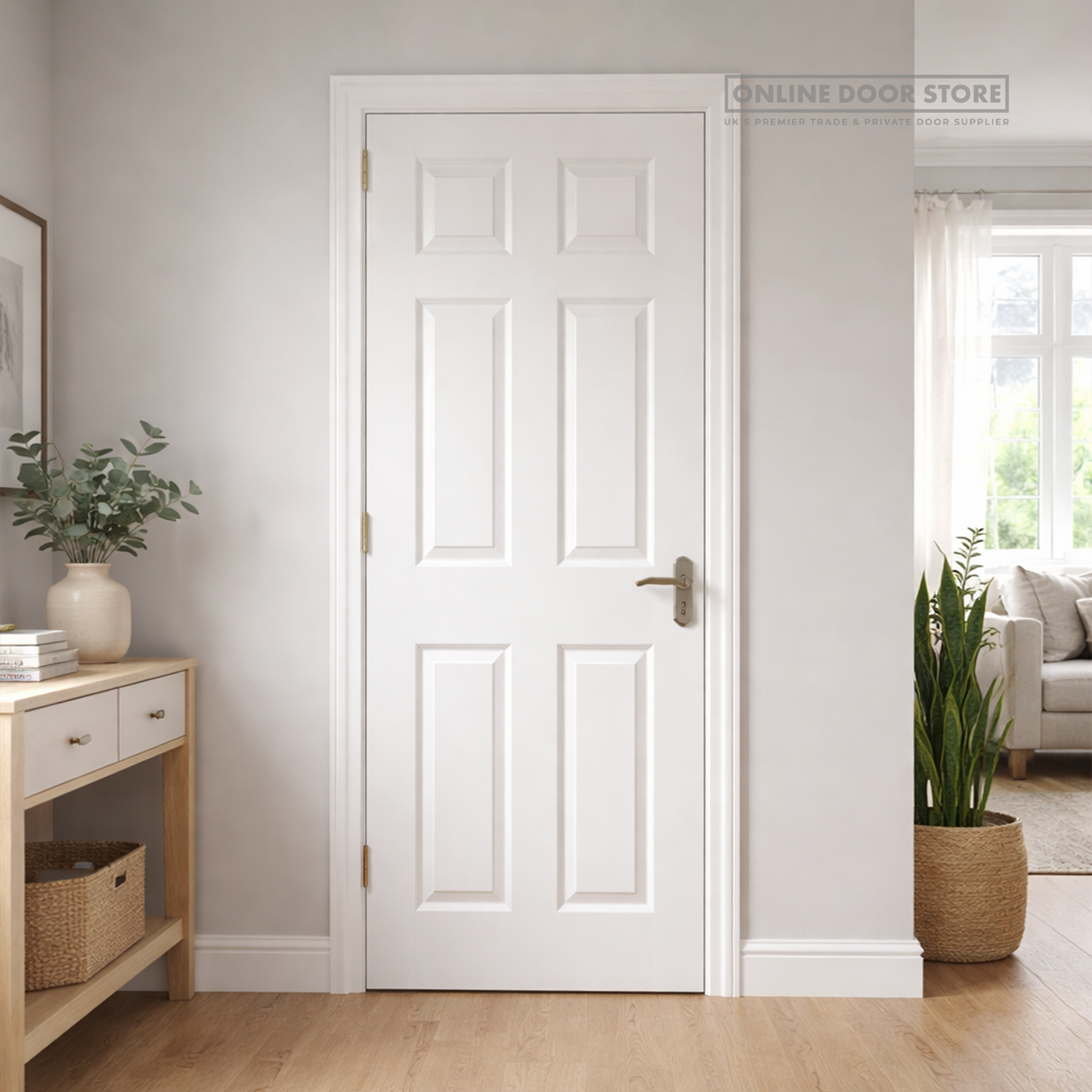 JB Kind Colonist Grained Moulded Panel Internal Door