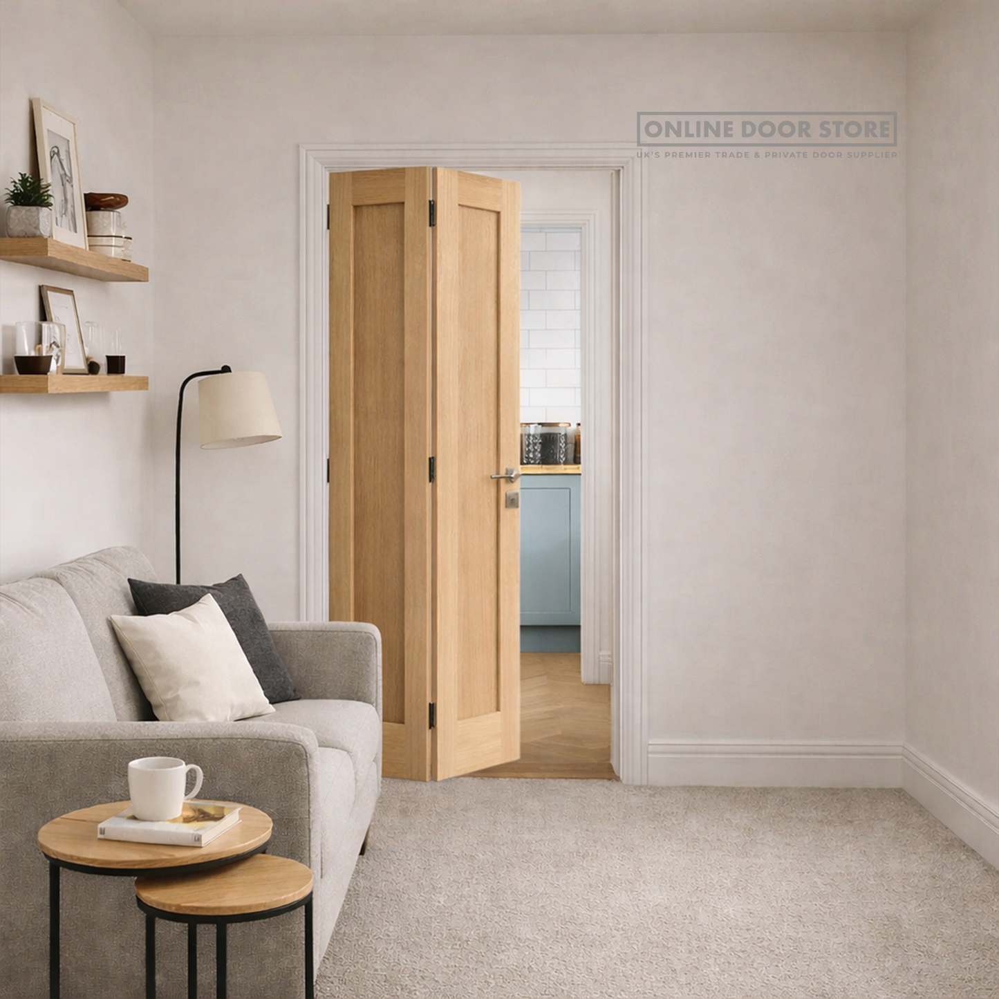 JB Kind Etna Oak Bi-fold Internal Door
