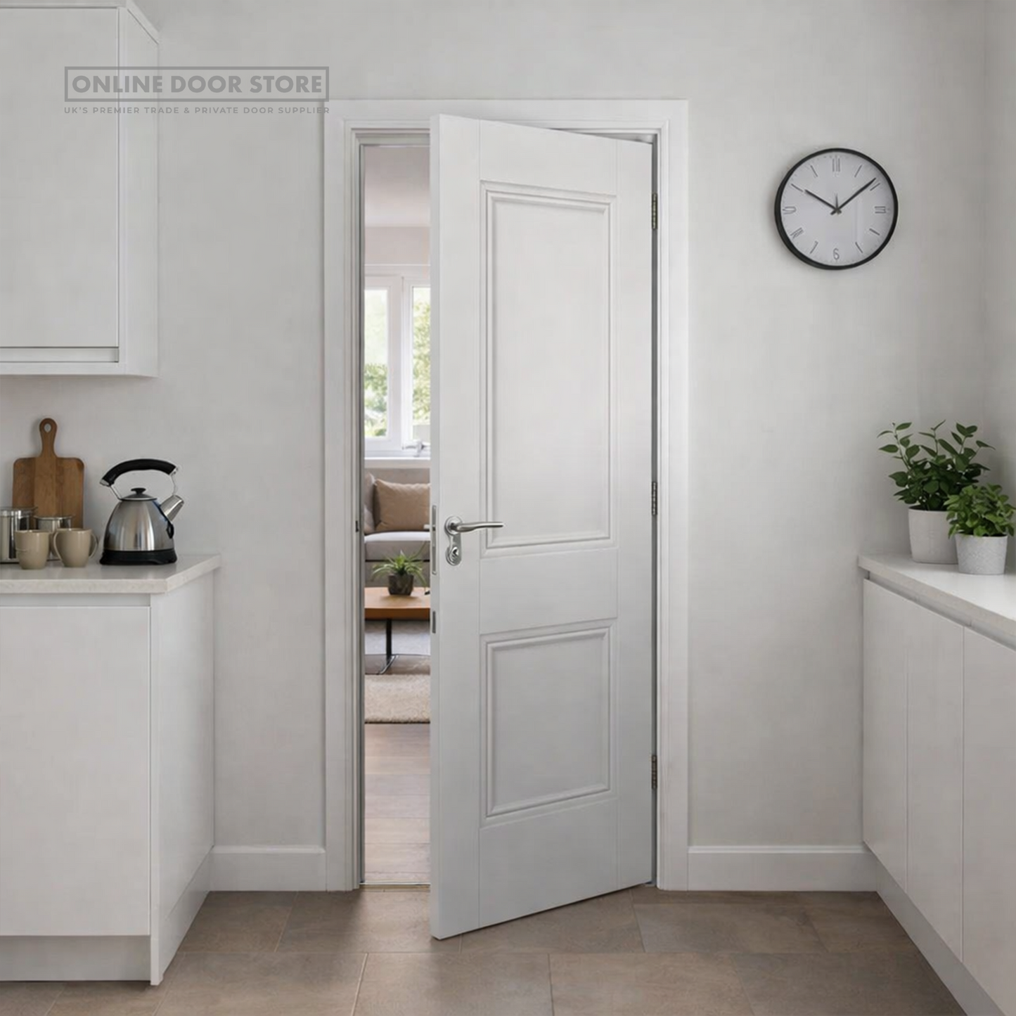 JB Kind Hardwick White Primed Internal Door