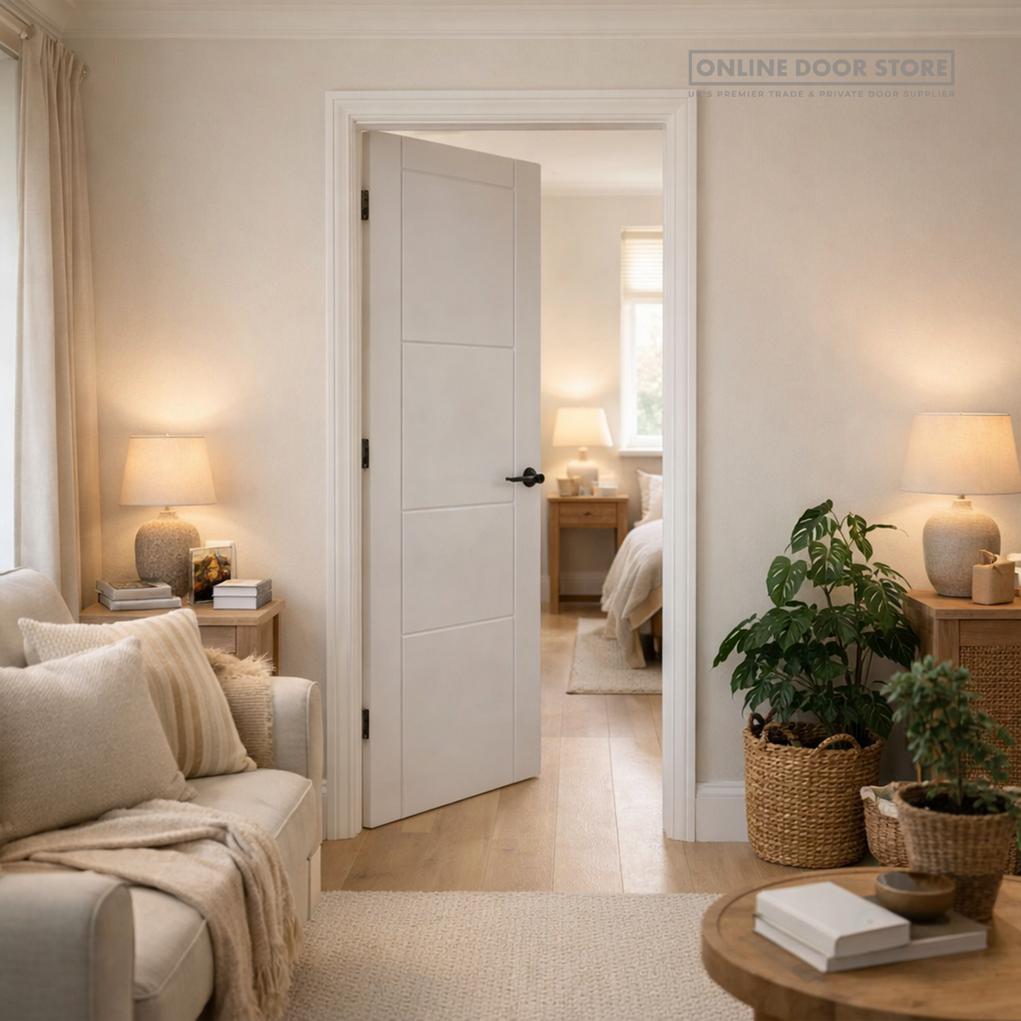 JB Kind Mistral White Primed FD30 Fire Door