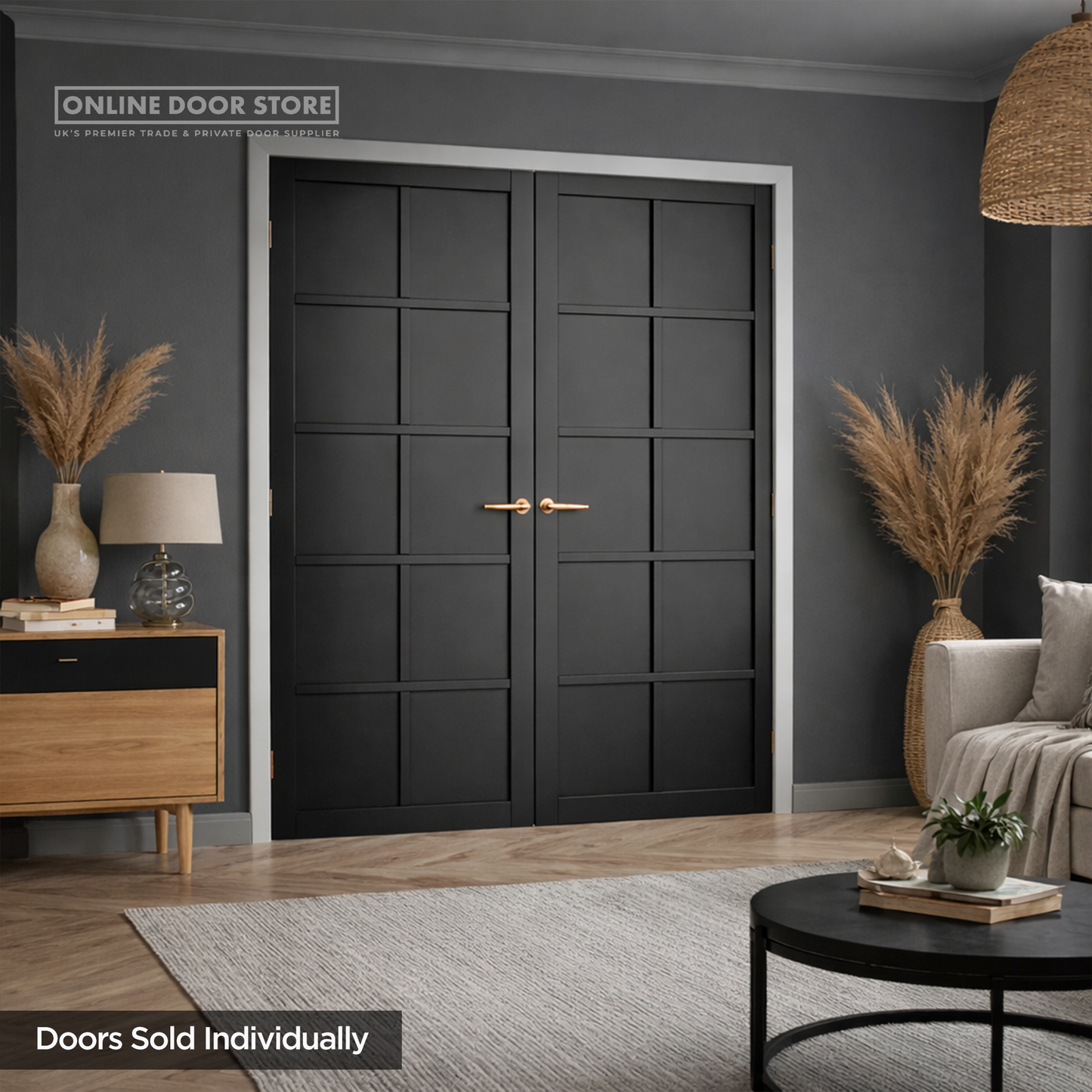 JB Kind Plaza Black Internal Door
