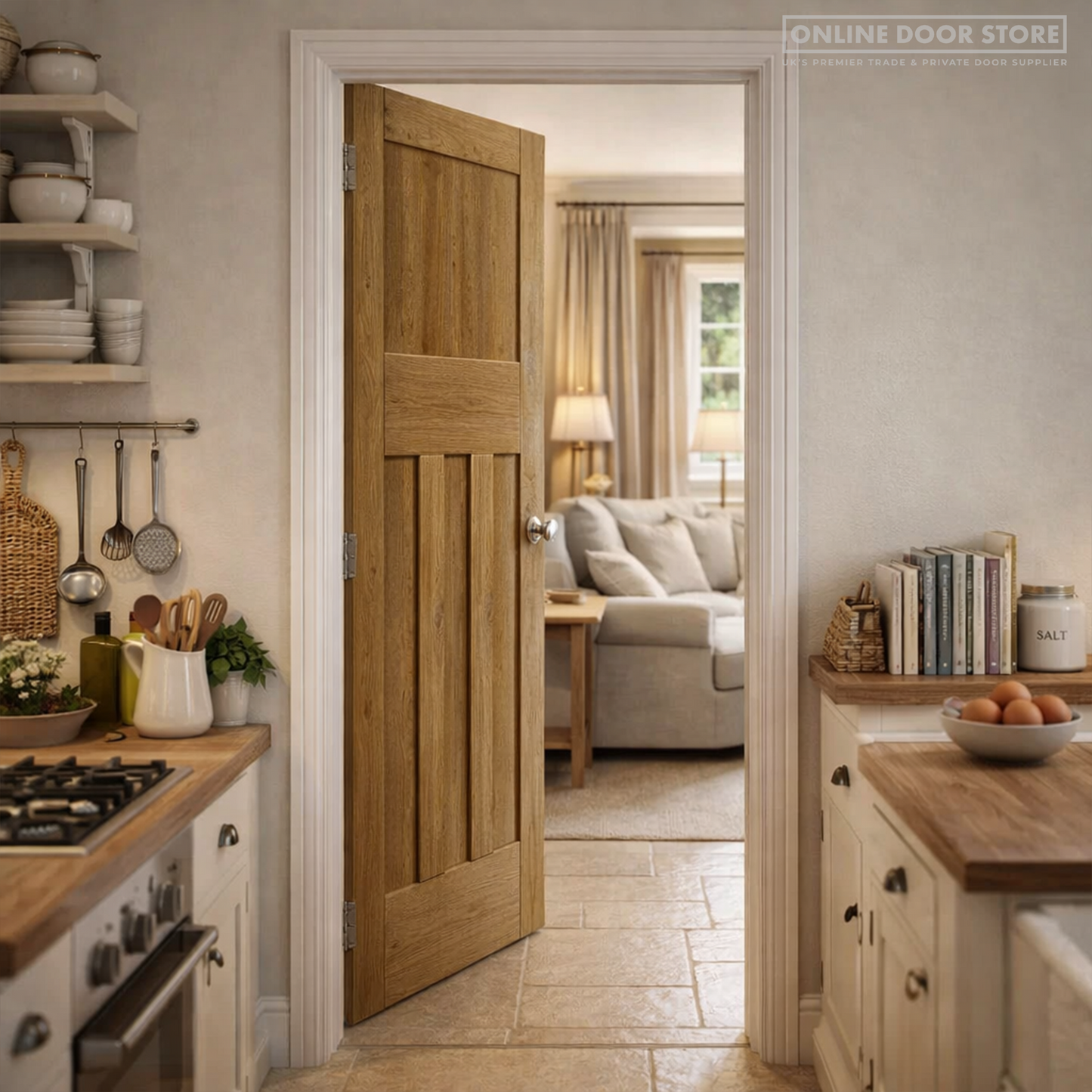 JB Kind Rustic Oak DX Internal Door