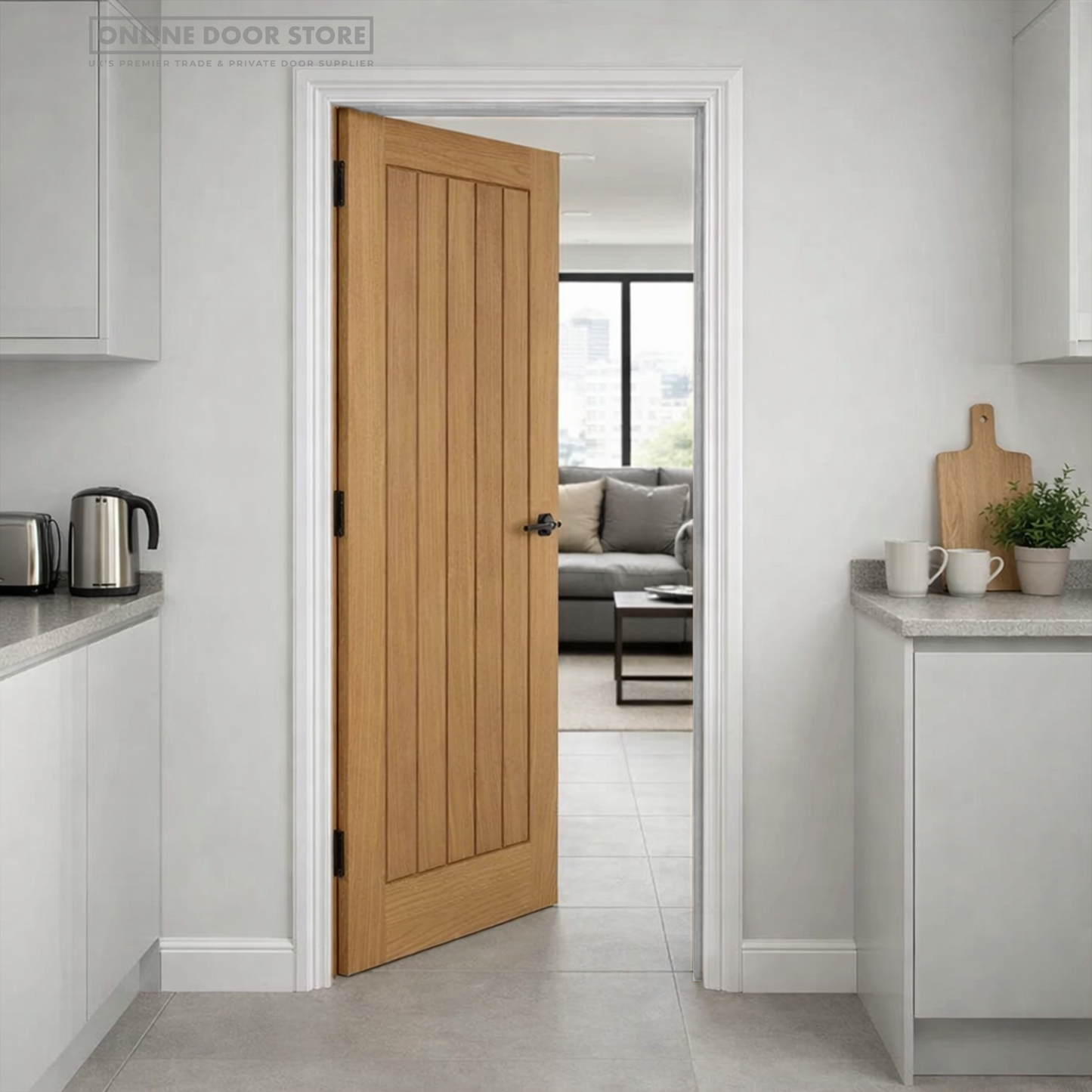 JB Kind Thames Oak Finished Internal Door