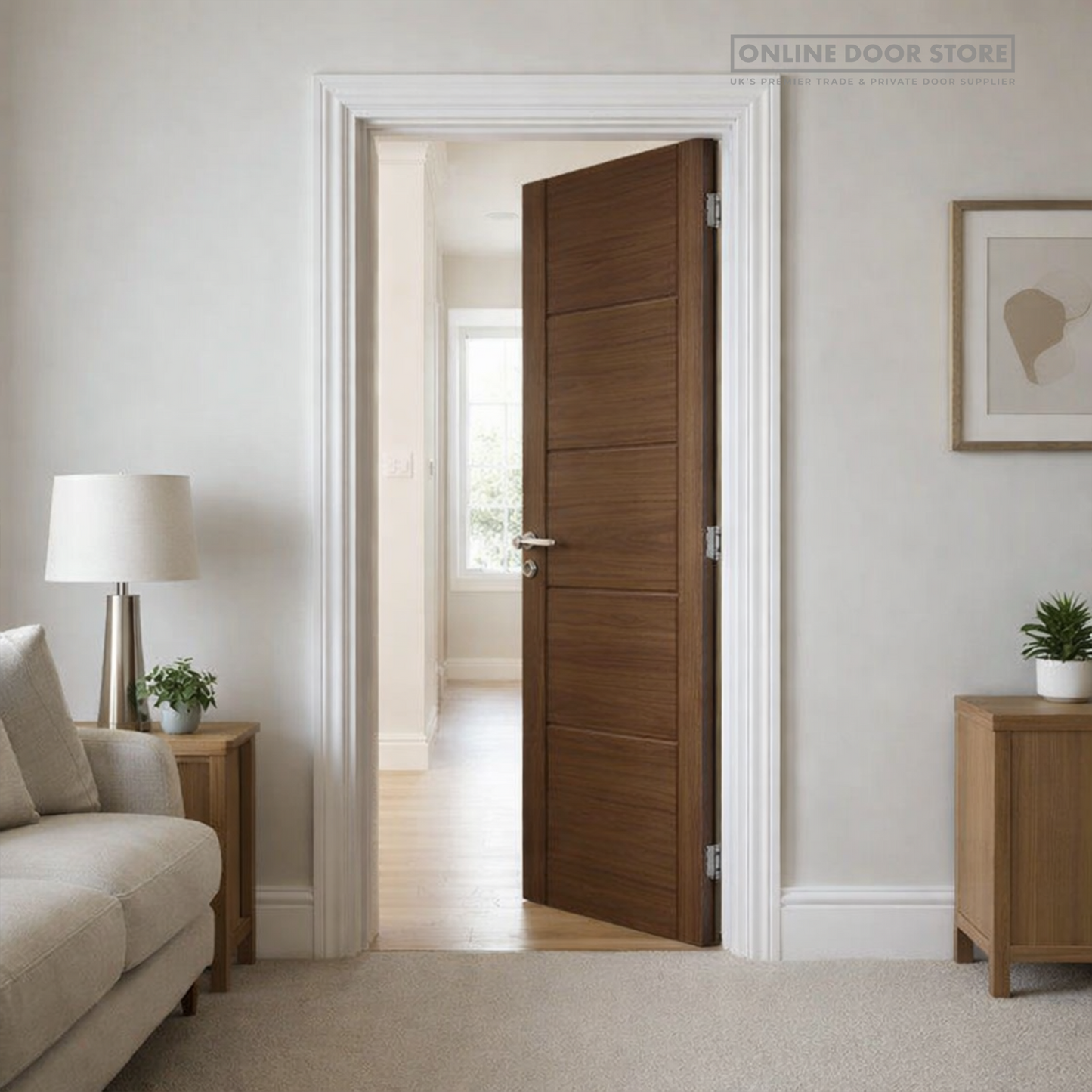 JB Kind Tigris Walnut Internal FD30 Fire Door