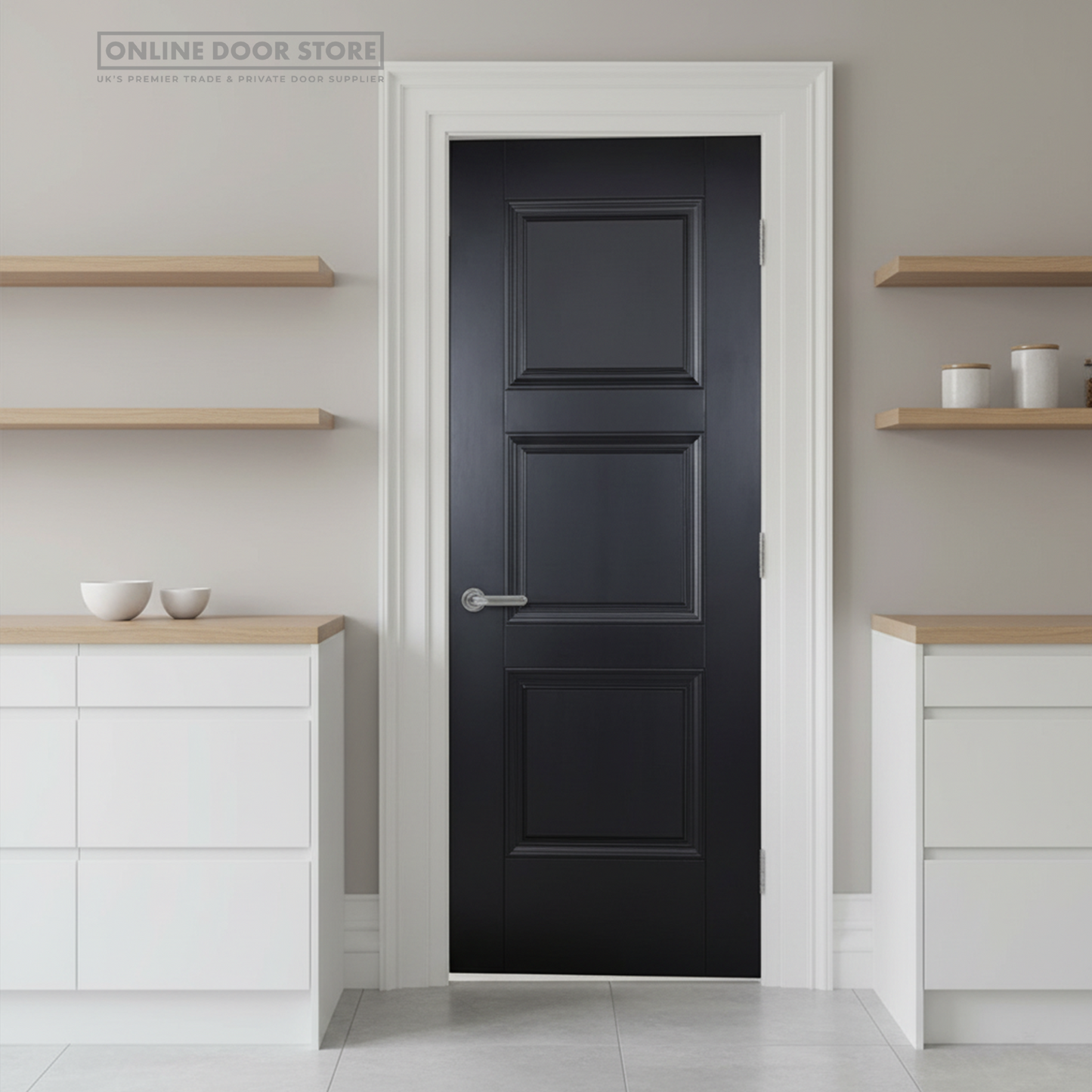 LPD Black Amsterdam FD30 Fire Door