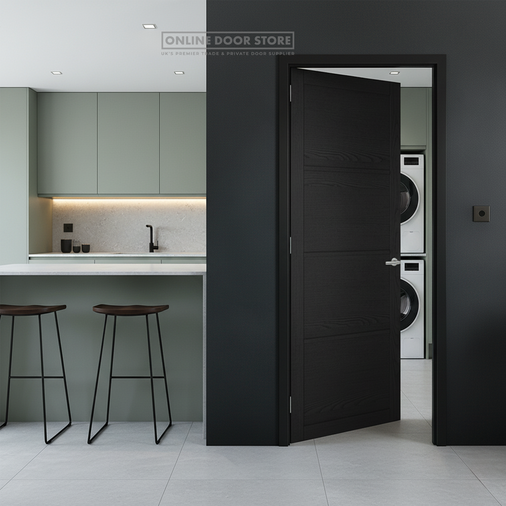 LPD Dark Charcoal Soho Solid Internal Door – Online Door Store