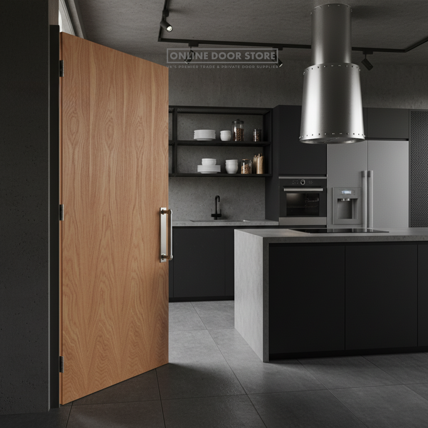 LPD Firecheck Blank Hardwood Lipped FD30 Fire Door