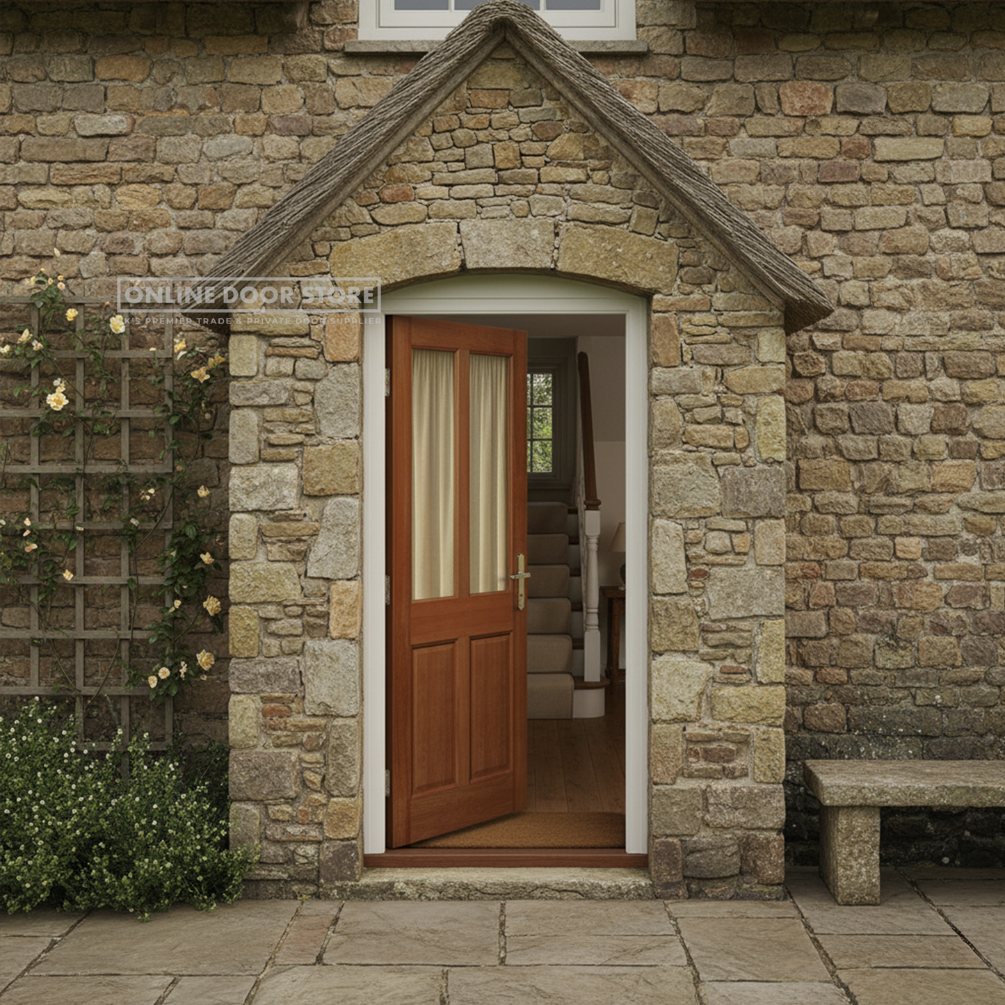 LPD Malton Hardwood Clear Glazed External Door