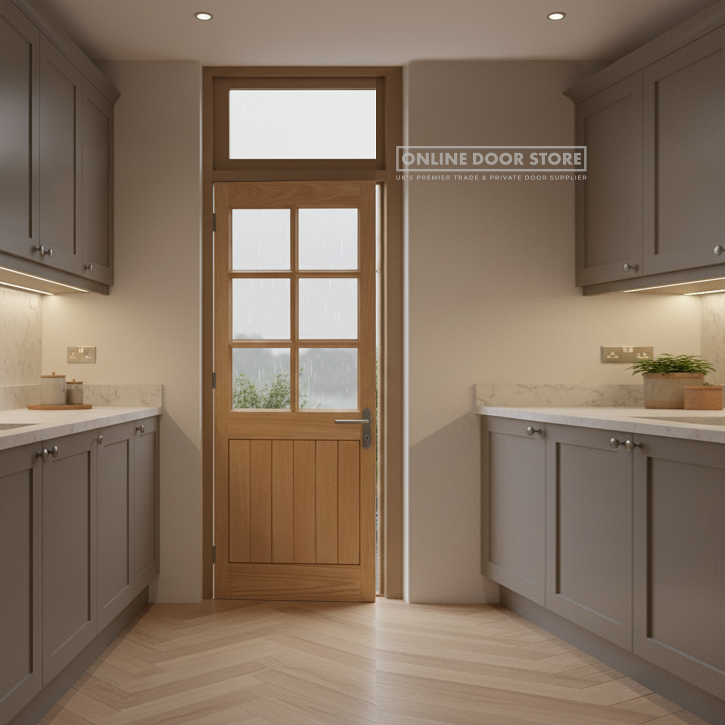 LPD Oak Cottage External Glazed Door 6L