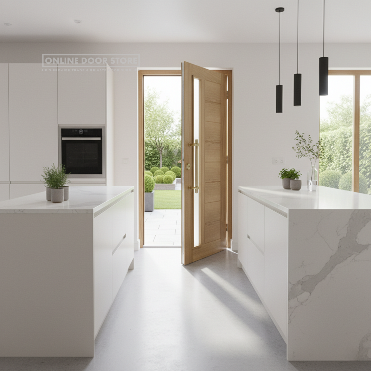 LPD Oak Goodwood External Glazed Door 1L