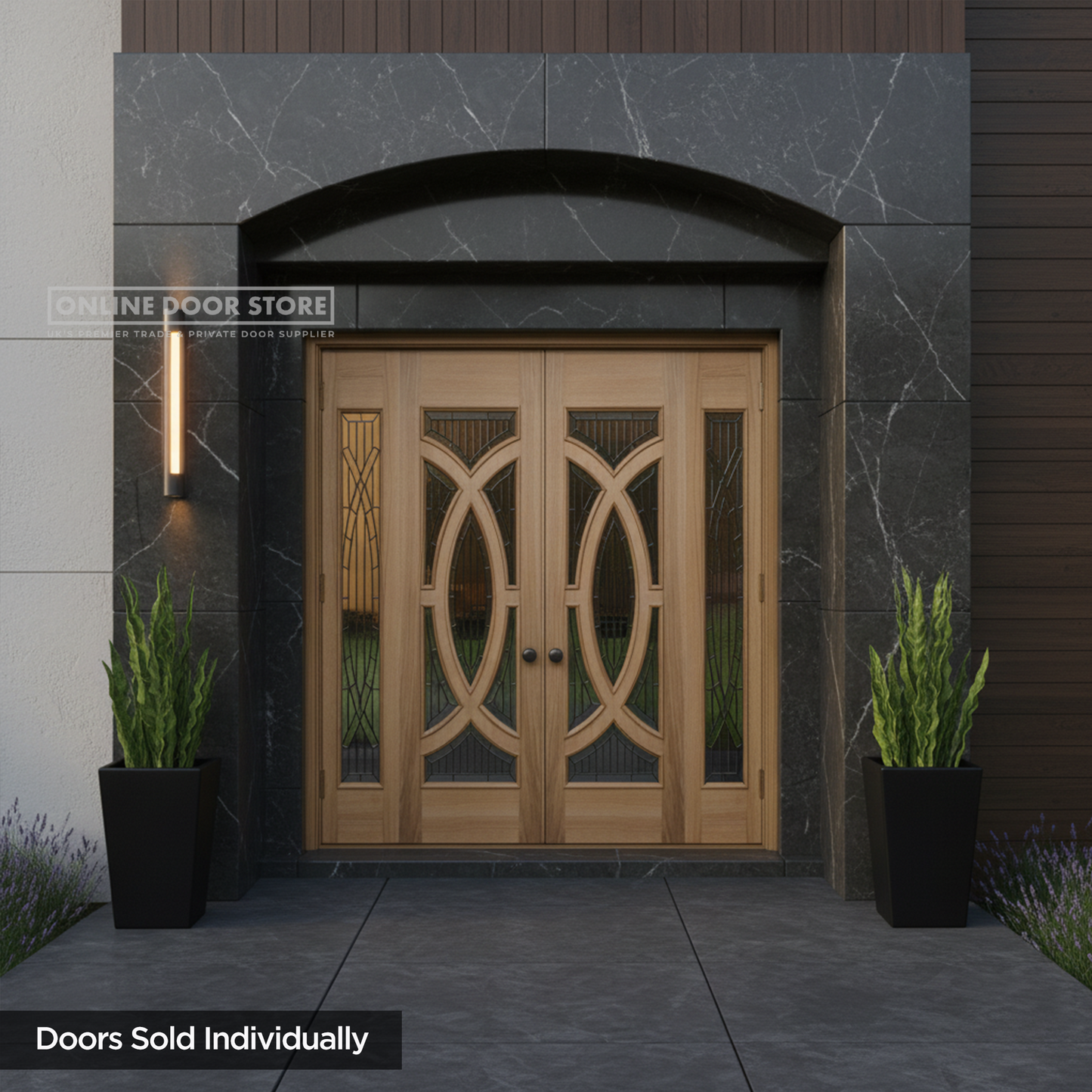 LPD Oak Majestic External Glazed Door
