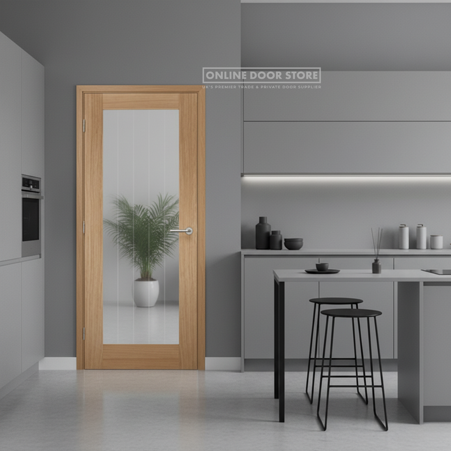 LPD Oak Mexicano Pattern 10 Internal Glazed Door