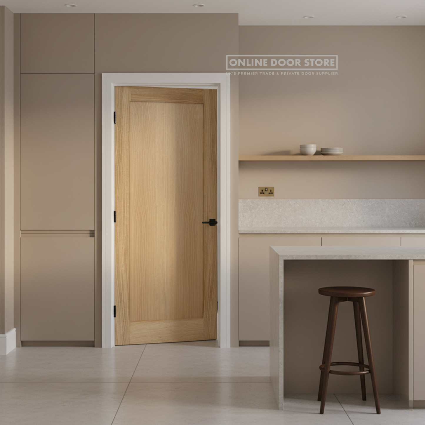 LPD Oak Pattern 10 One Panel Internal Door