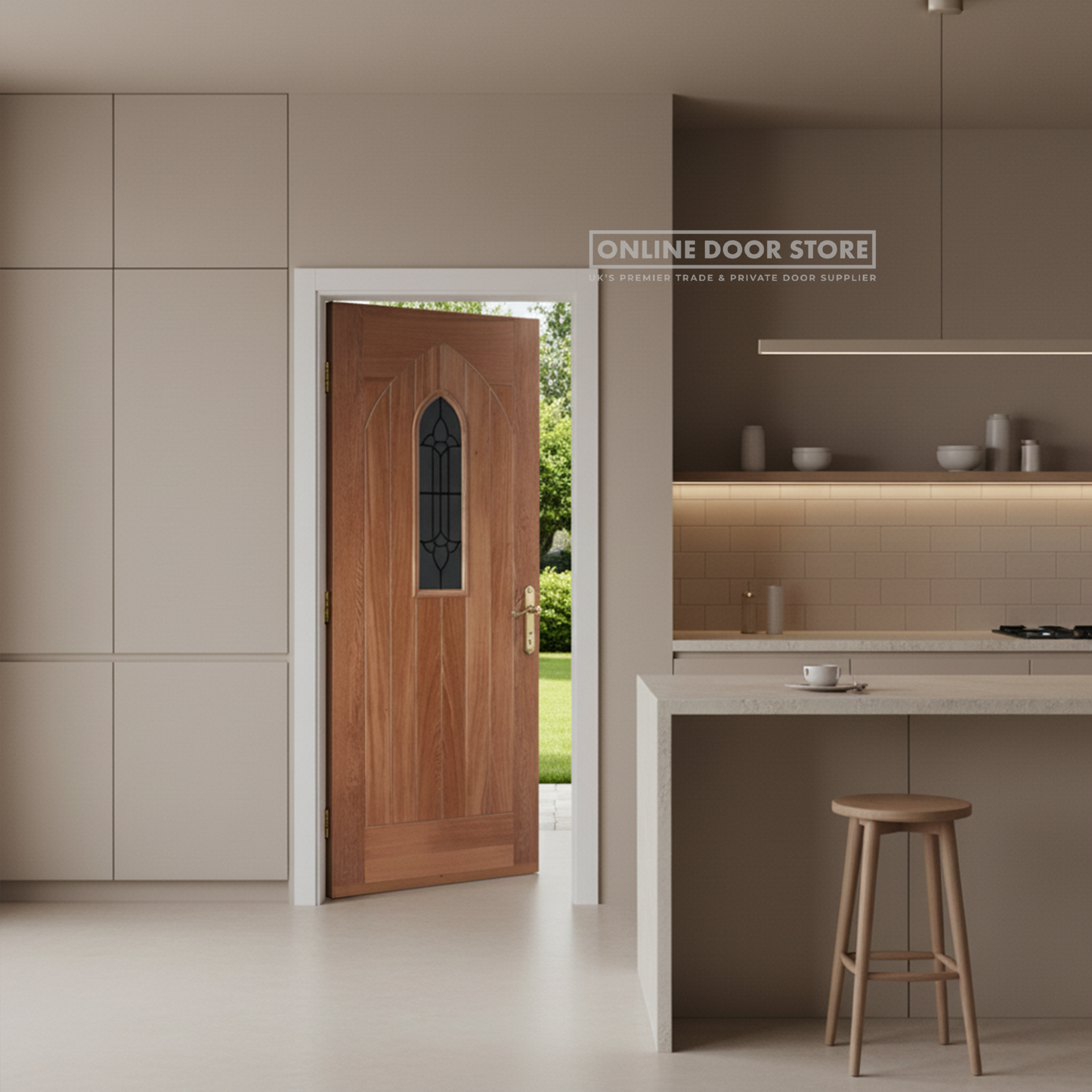 LPD Oak Westminster Glazed External Door