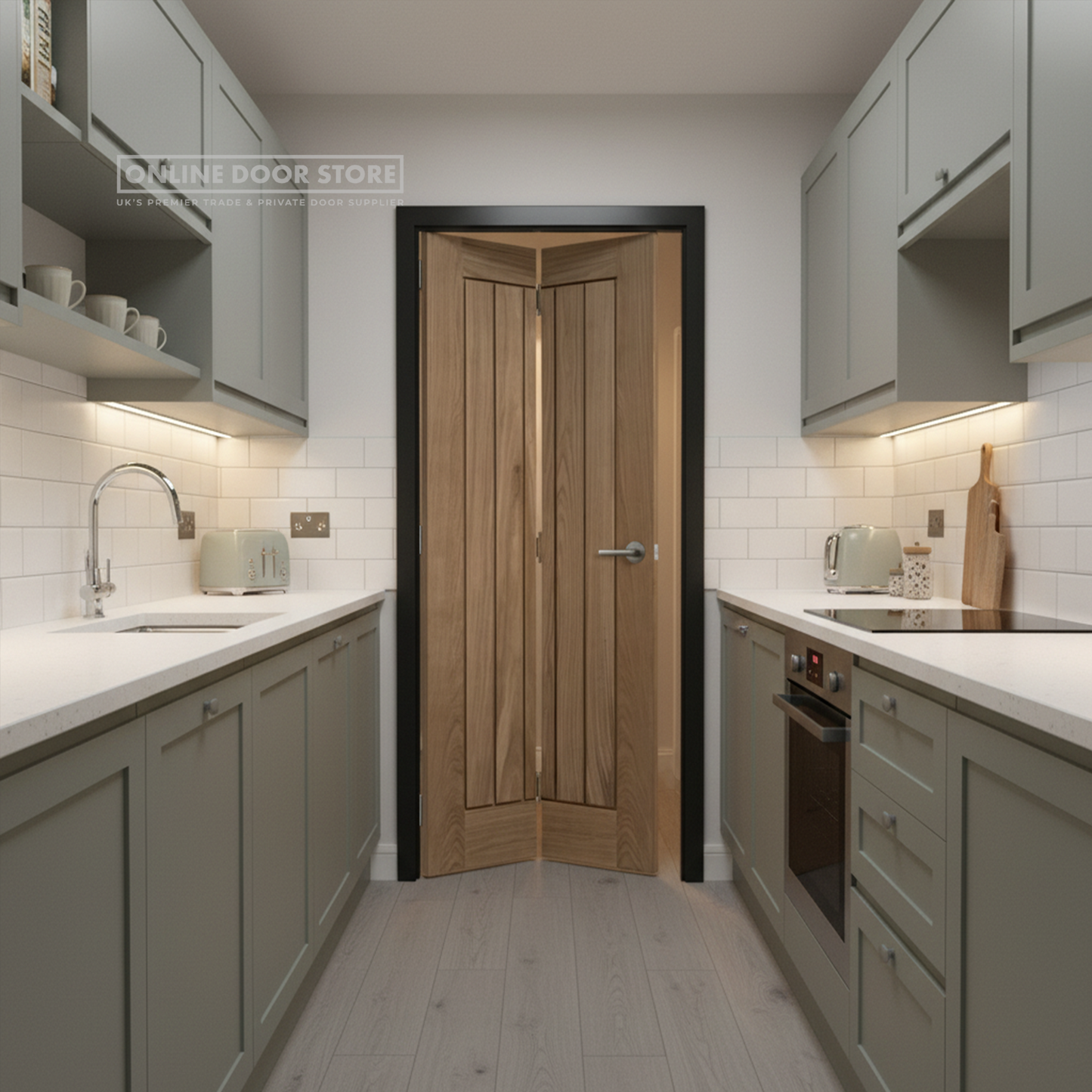 LPD Pre-Finished Oak Mexicano Bi-fold Internal Door