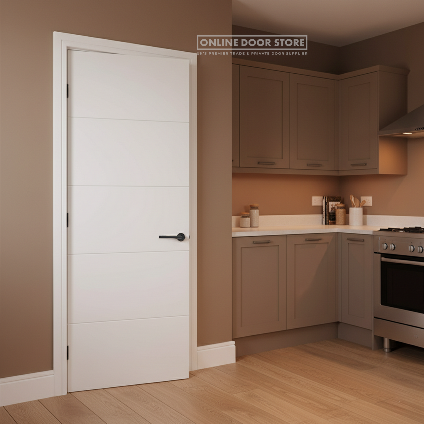 LPD Santandor White Primed Internal Door