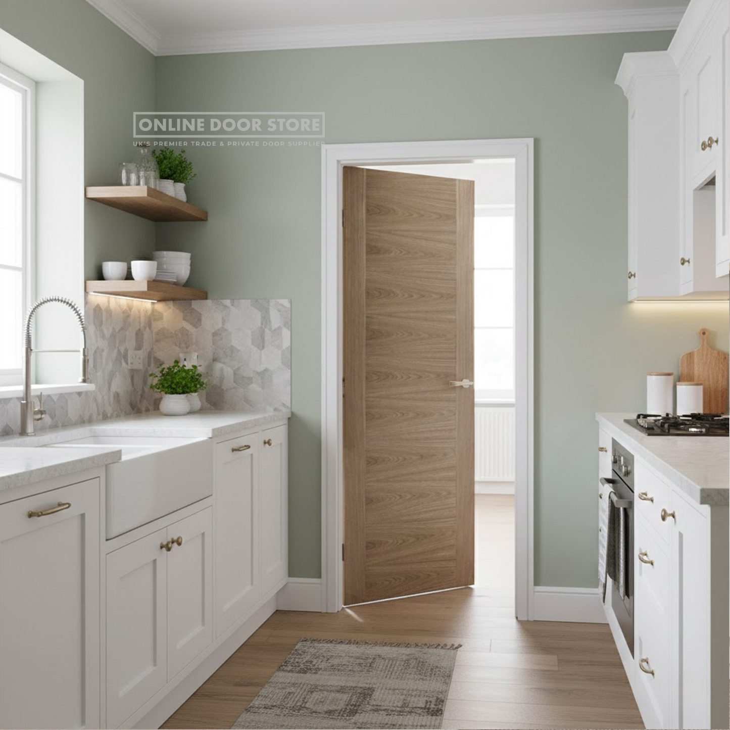 LPD Walnut Sofia FD30 Fire Door