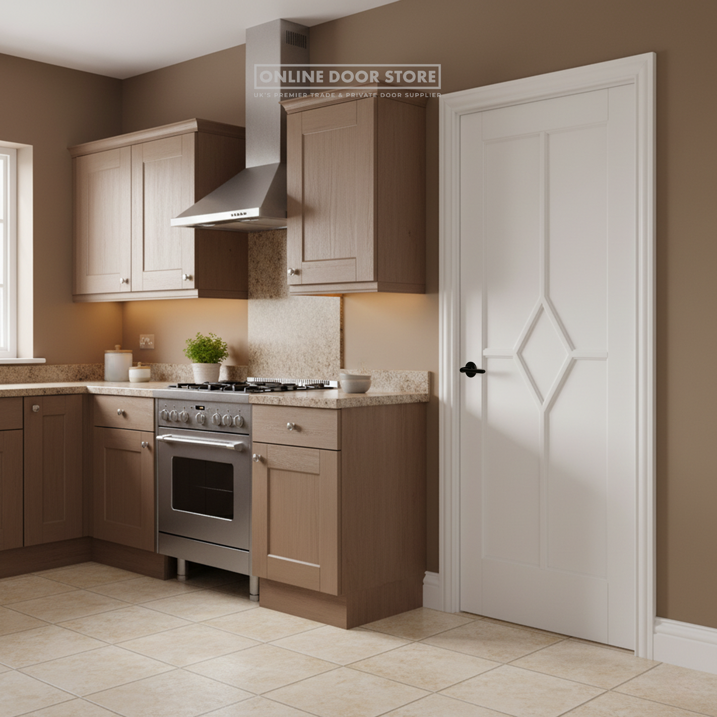 LPD White Reims FD30 Fire Door