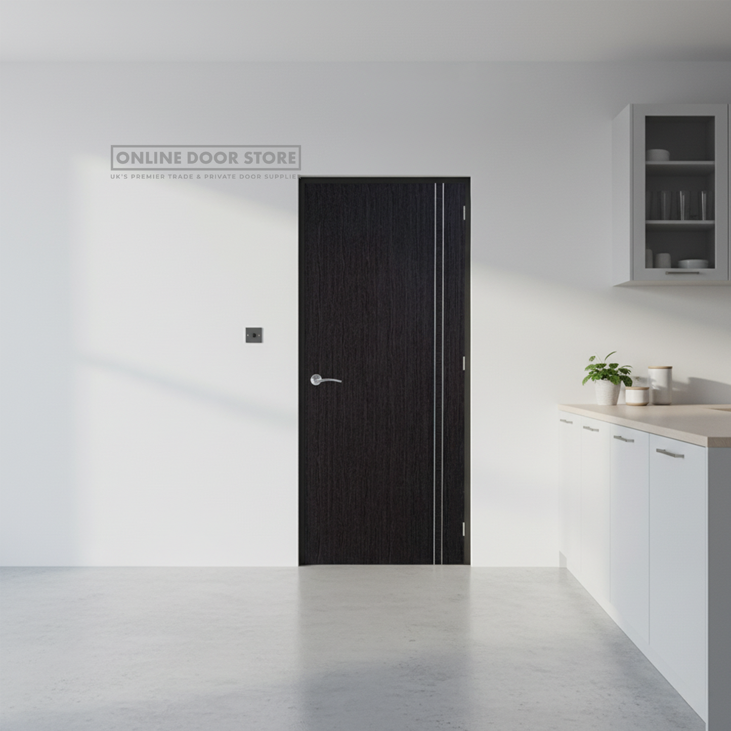 LPD Zanzibar Ash Grey Composite FD30 Fire Door