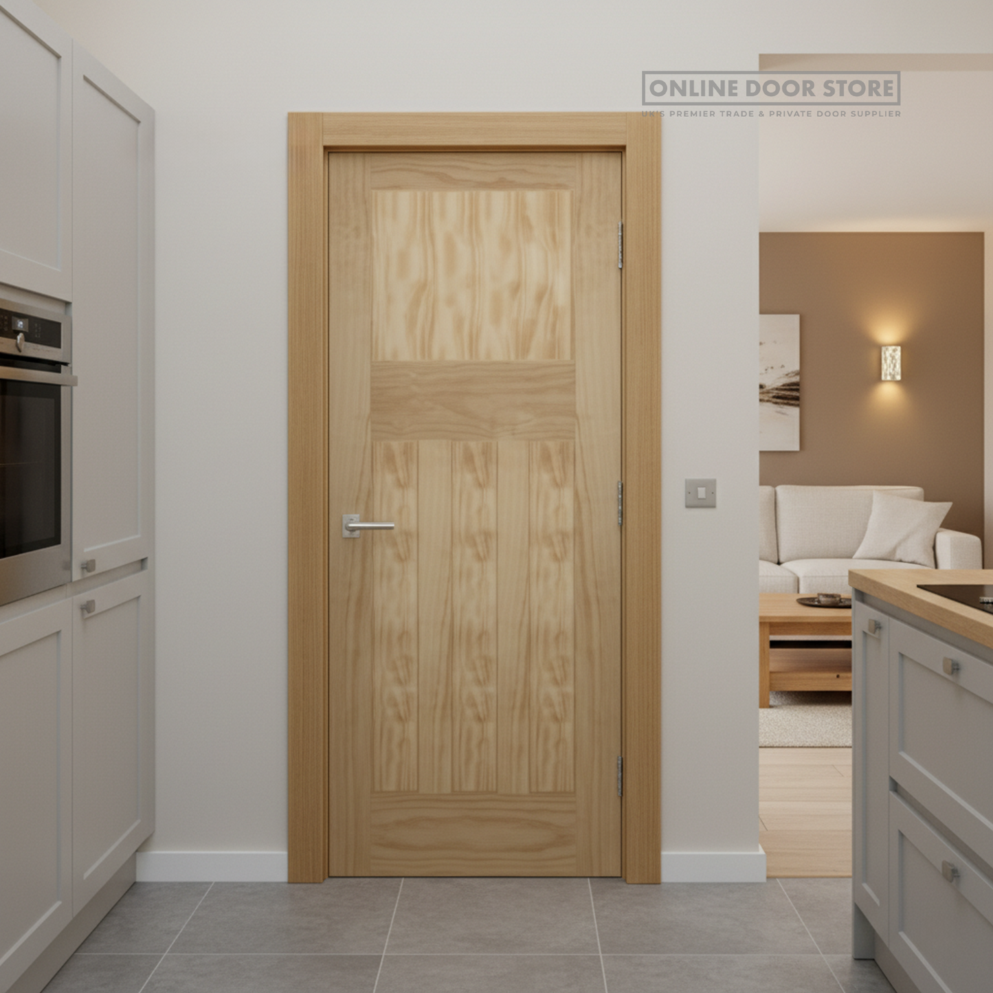 Mendes 1930's Un-Finished Pine 4 Panel Internal Door