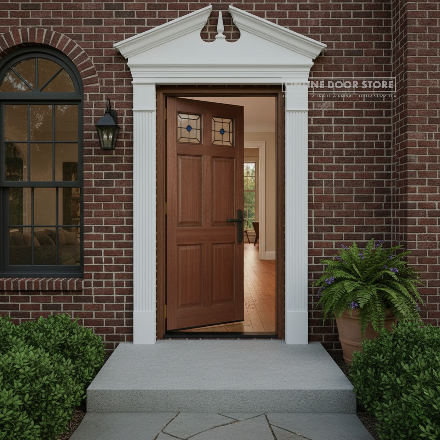 Mendes Colonial Top Light Leaded Glazed External Door
