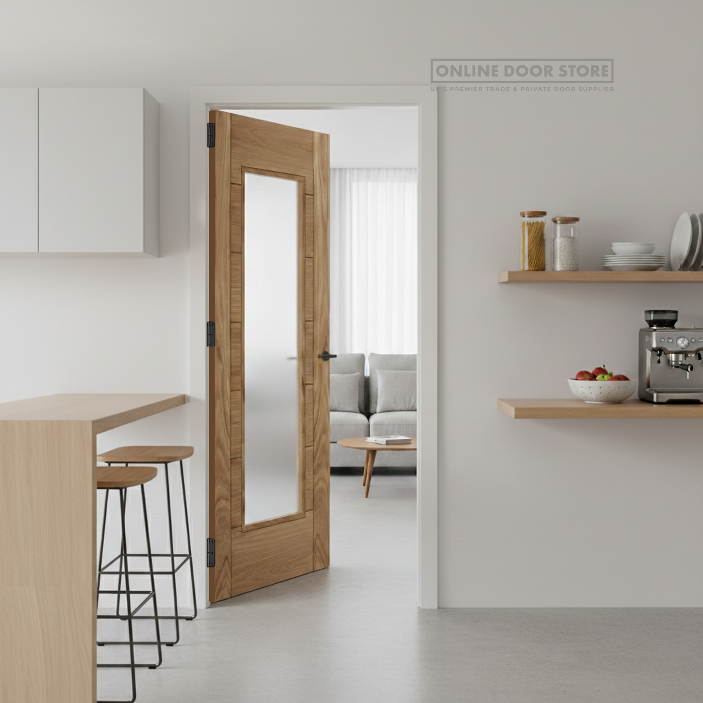 Mendes Corsica Pre-Finished Oak Internal Glazed Door