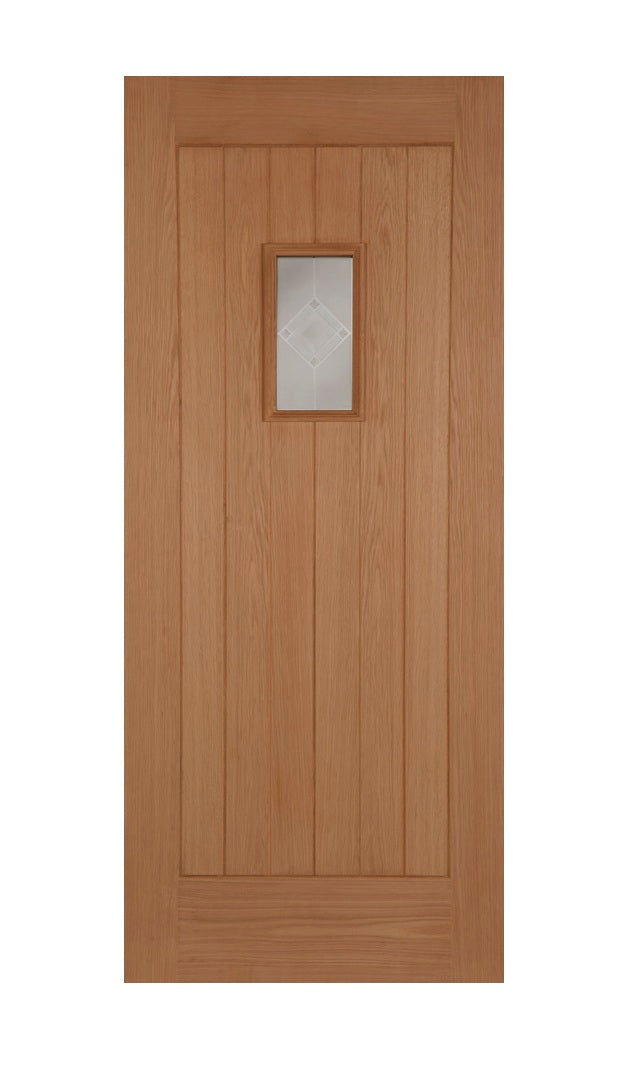 Mendes Thermally Rated Hillingdon Oak Glazed External Door