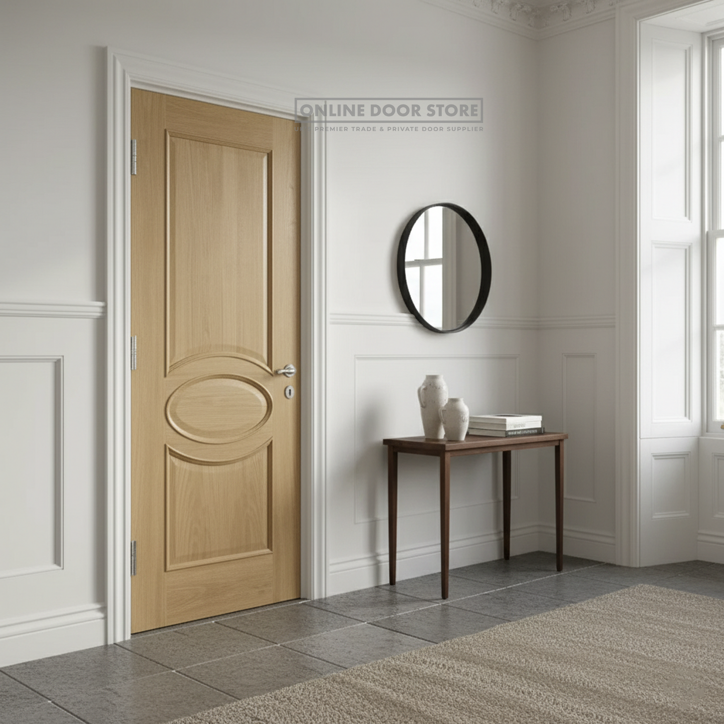 XL Joinery Calabria Oak Raised Moulding Internal Door