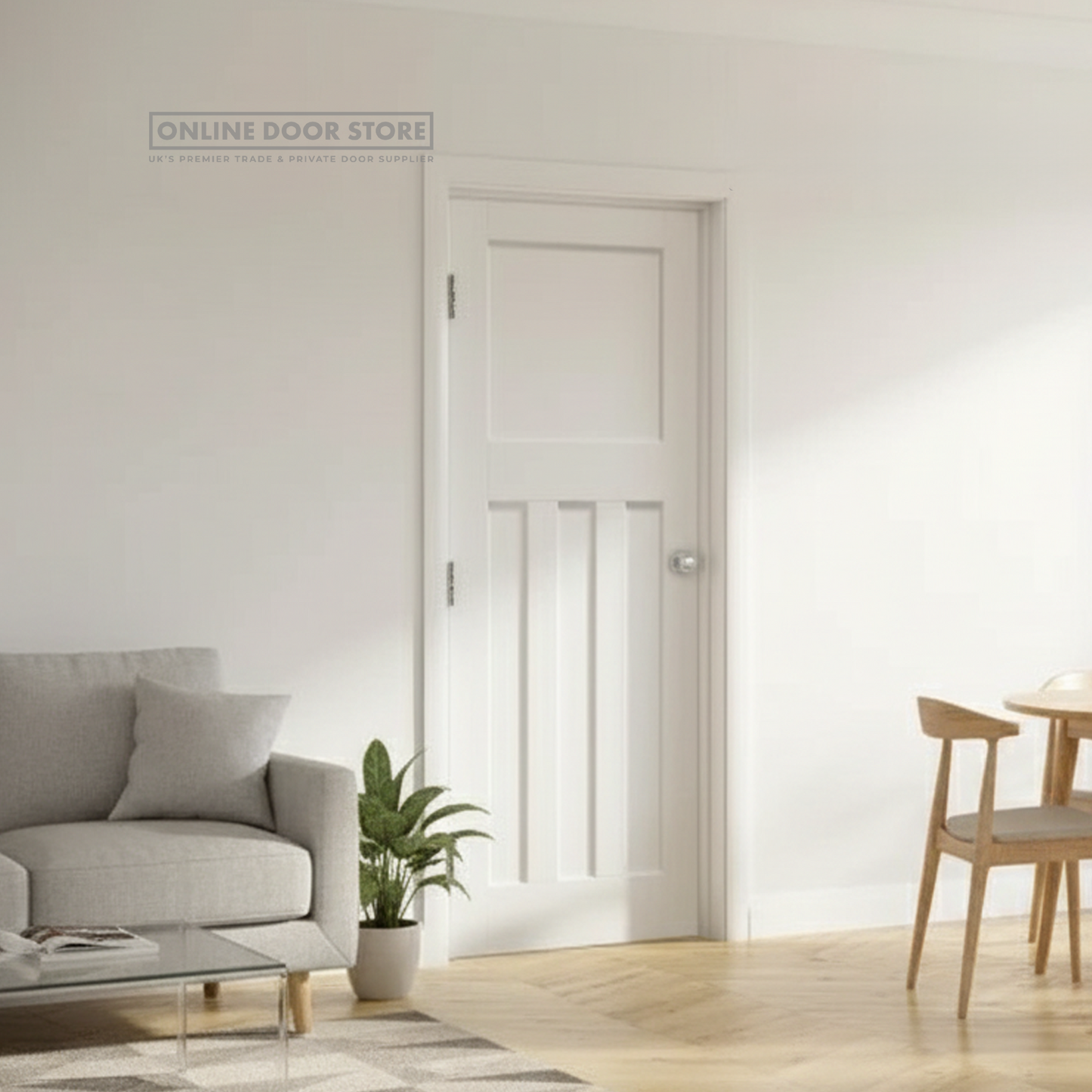 XL Joinery DX 1930's White Primed Internal Door