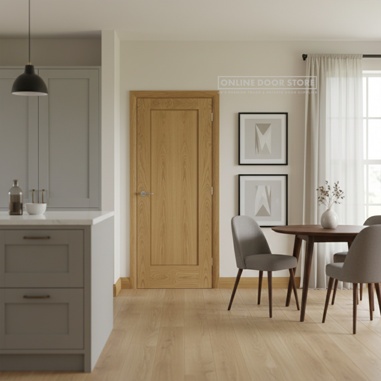 XL Joinery Pattern 10 Oak FD30 Fire Door