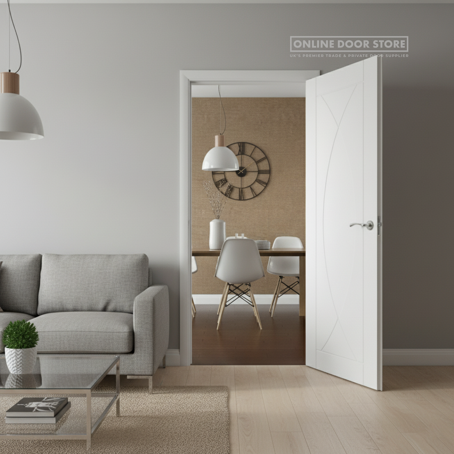 XL Joinery Pesaro White Primed Internal Door